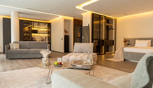 Habitación presidencial, vistas al jardín