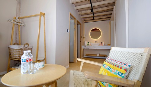 Habitación Grand con 2 camas individuales, vistas al patio