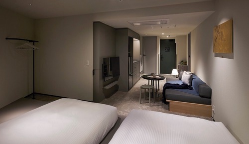 Habitación Confort con 2 camas individuales, 3 habitaciones, no fumadores, cocina básica