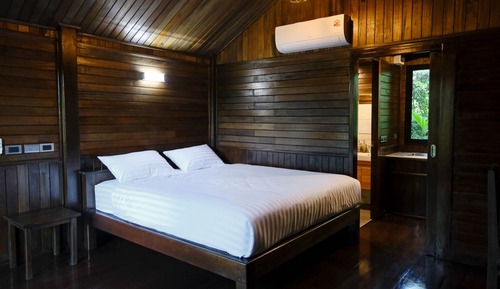 Chalet Confort, balcón, vistas al jardín