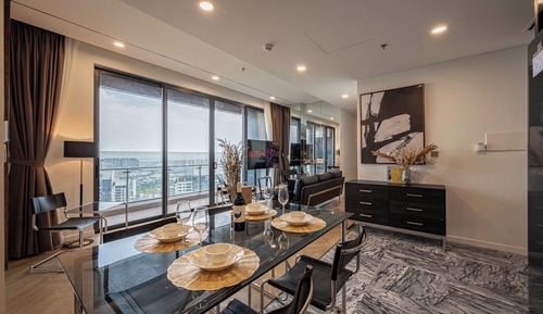Suite presidencial, 3 habitaciones, Acceso al salón del club, vistas al río