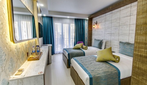 Habitación básica con 2 camas individuales