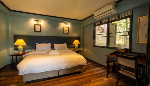 Habitación individual Deluxe, 2 camas individuales, vistas al río, planta baja
