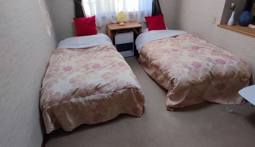 Habitación con 2 camas individuales, vistas a la montaña