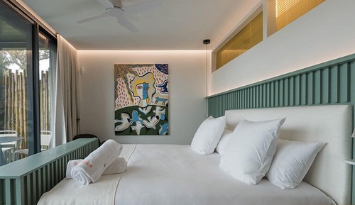 Habitación de lujo doble, piscina privada, vistas al mar