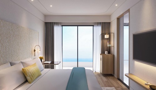 Habitación ejecutiva, 1 cama de matrimonio grande, balcón, vistas a la ciudad