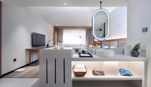 Habitación básica doble, no fumadores, baño privado