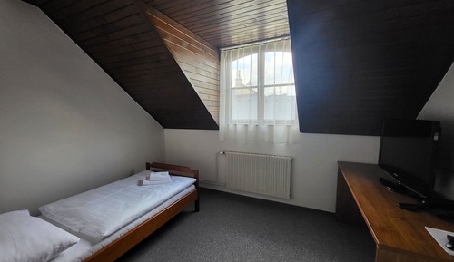Habitación individual, baño privado, vistas a la ciudad