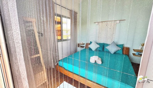 Bungalow Deluxe, 1 cama de matrimonio grande, vistas al mar