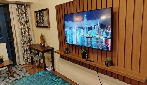 Apartamento panorámico, 1 cama de matrimonio, balcón, vistas parciales al mar