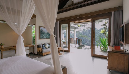Villa de lujo, 1 cama de matrimonio grande, balcón, vistas al valle