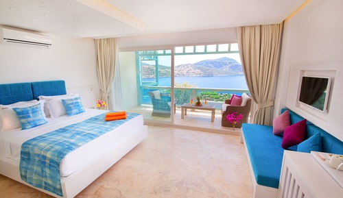 Habitación estándar doble, balcón, vistas al mar