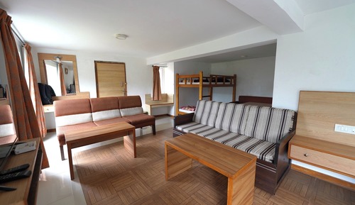 Habitación familiar, varias camas