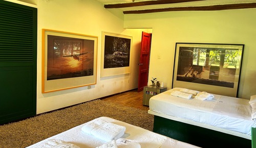 Habitación triple, vistas al jardín