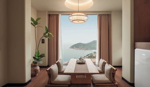 Habitación panorámica con 1 cama doble o 2 individuales, 1 habitación, baño privado, vistas al mar