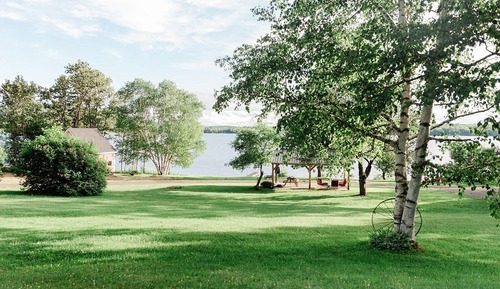 Casa de campo, vistas al lago