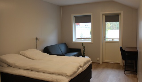 Habitación doble, baño privado, vistas al patio