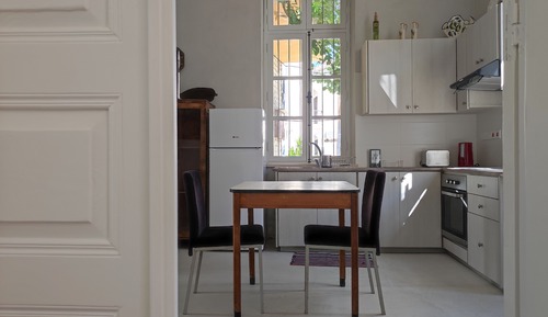 Apartamento clásico, patio