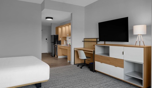 Estudio, 2 camas de matrimonio (Mobility Accessible, Roll-in Shower)