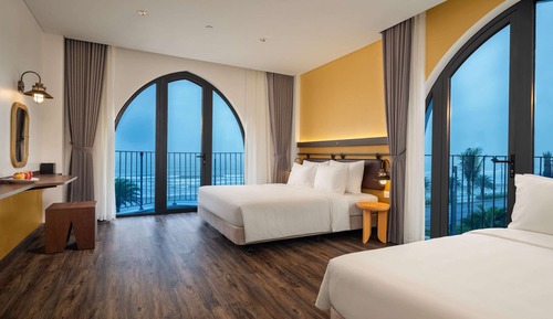 Habitación triple Deluxe, vistas al mar