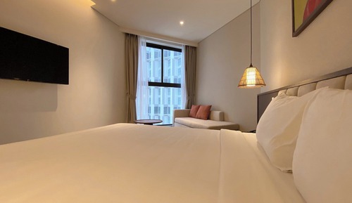 Habitación individual de lujo, 1 cama de matrimonio grande, vistas al complejo turístico