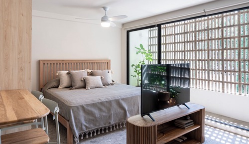 Apartamento clásico, 1 cama de matrimonio grande con sofá cama