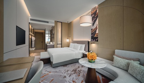 Habitación estándar, 1 cama de matrimonio grande, Acceso al salón del club, vistas al jardín