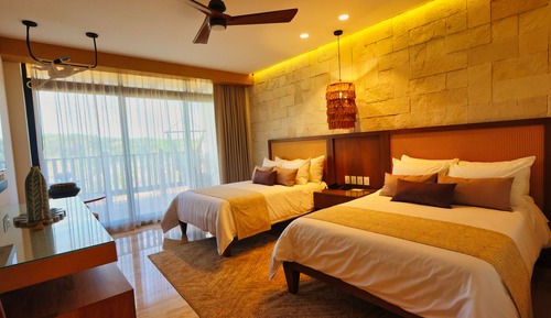 Habitación estándar doble, balcón, vistas al jardín