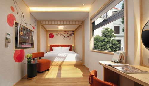 Habitación Deluxe con 1 cama doble o 2 individuales, vistas a la ciudad