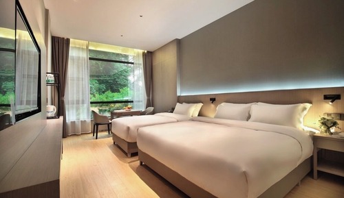 Habitación de lujo con 2 camas individuales, vistas a la montaña