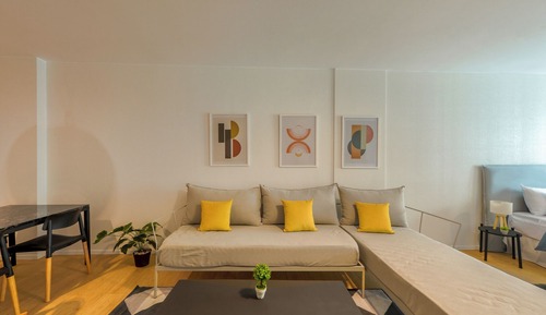 Estudio Deluxe, balcón, vistas a la ciudad