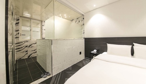 Habitación estándar doble, baño privado, vistas a la ciudad