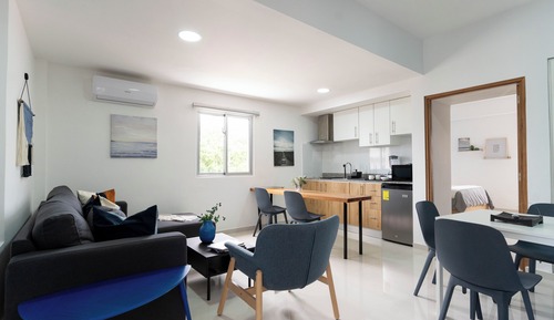 Apartamento Confort, cocina, vistas a la ciudad
