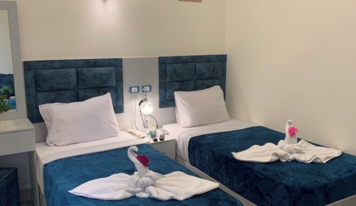 Habitación Deluxe con 2 camas individuales, balcón, vistas a la ciudad