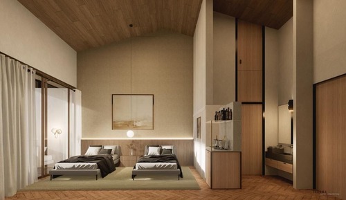 Habitación clásica doble, vistas al jardín