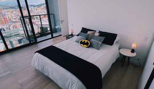 Apartamento de lujo, balcón, vistas a la ciudad