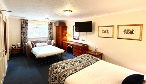 Habitación estándar doble, 1 cama de matrimonio grande con sofá cama