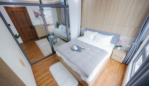 Estudio Deluxe, balcón, vistas al patio