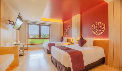 Habitación estándar con 2 camas individuales, vistas al jardín