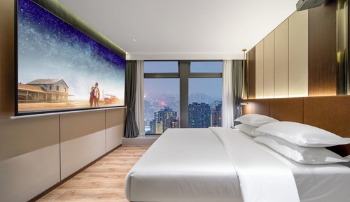 Habitación básica doble, vistas a la ciudad