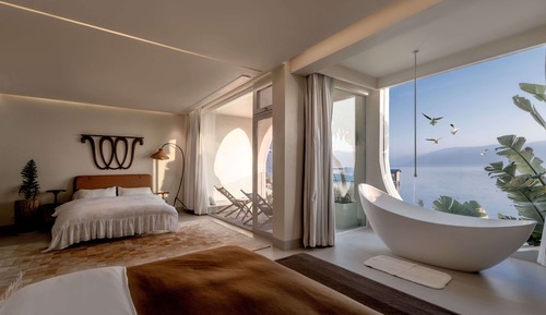 Habitación triple de lujo, vistas al mar