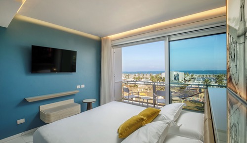 Habitación romántica, vistas al mar