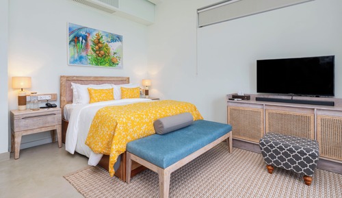 Habitación Deluxe doble, vistas parciales al mar