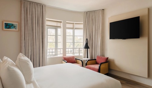 Habitación clásica doble, 1 cama de matrimonio, ducha adaptada