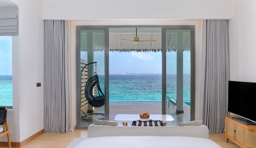 Villa, 1 cama de matrimonio grande, sobre el agua (Pool)