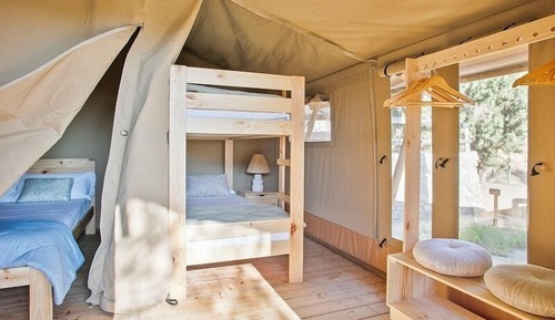 Cabaña Confort, vistas parciales al mar