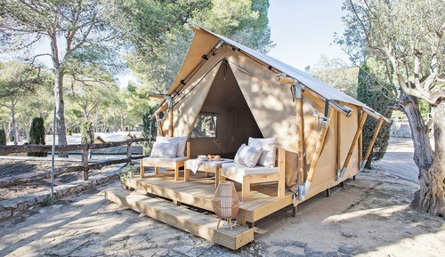 Cabaña junior, vistas parciales al mar