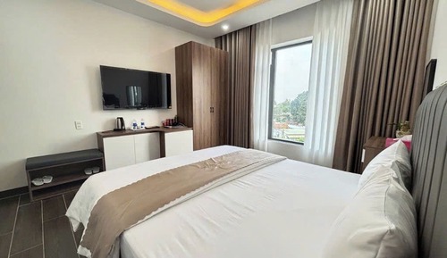 Habitación básica doble, vistas a la ciudad