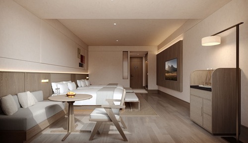 Habitación superior con 2 camas individuales, vistas a la ciudad