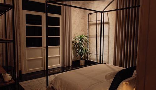 Habitación superior, vistas al patio